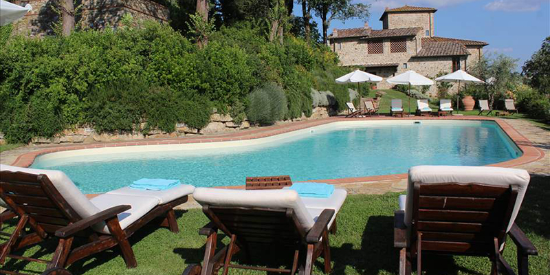Relax at the pool, La Loggia at Villa Pecille